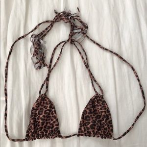 Acacia Swimwear Leopard Print Bikini Top